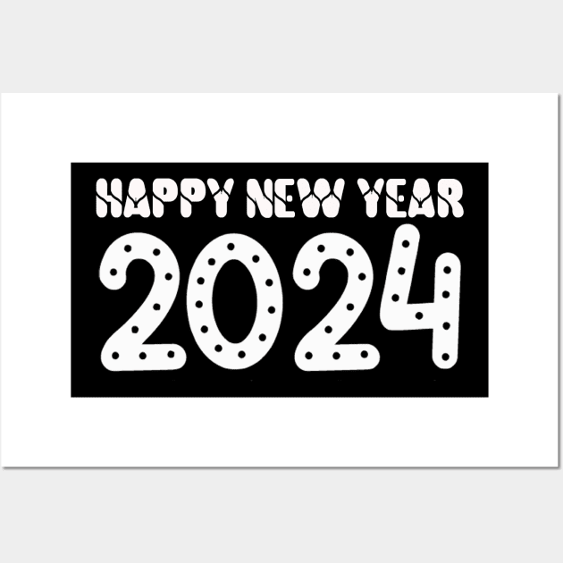 Happy New Year 2024 Wall Art by thexsurgent